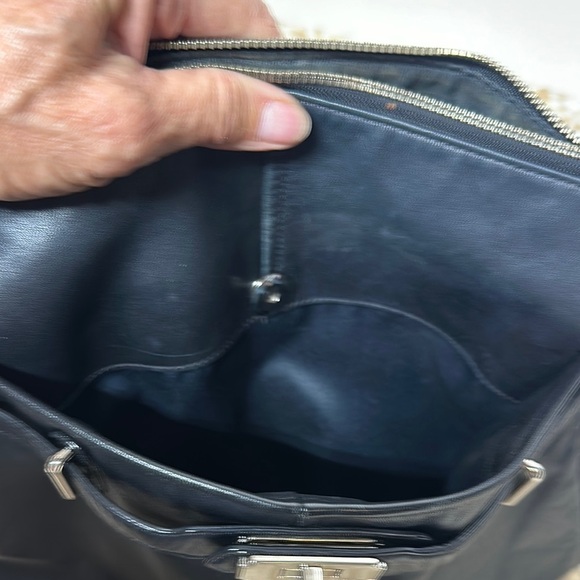 Coach Black Leather Hobo Bag with Adjustable Strap Wear Crossbody or Shoulder - Picture 10 of 16